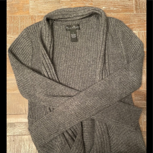 Mercer & Madison Ribbed Waterfall Cardigan🖤 - Picture 3 of 7